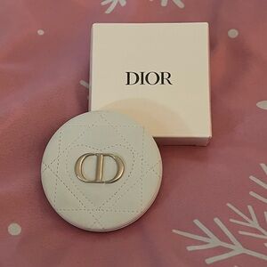 Dior White Quilted Compact Mirror